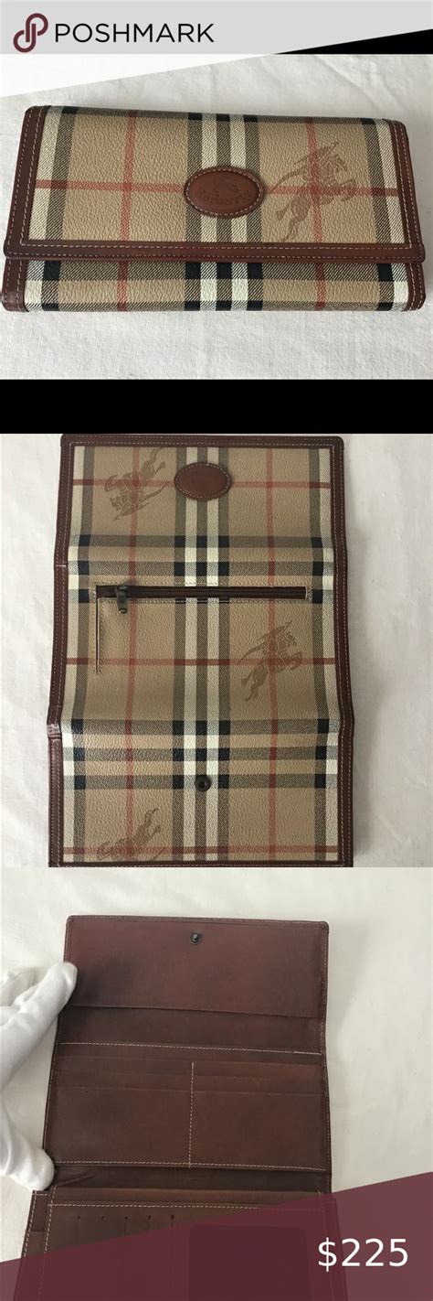 trifold long wallet female burberry